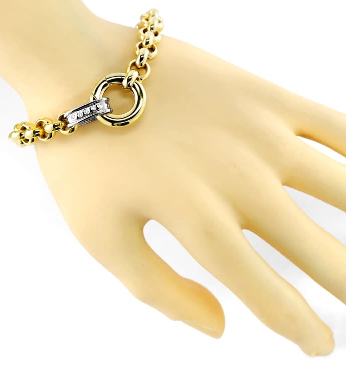 Foto 5 - Designer-Erbsen-Armband Brillanten 585er Gold, R1284