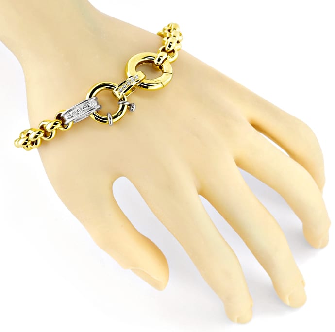 Foto 6 - Designer-Erbsen-Armband Brillanten 585er Gold, R1284