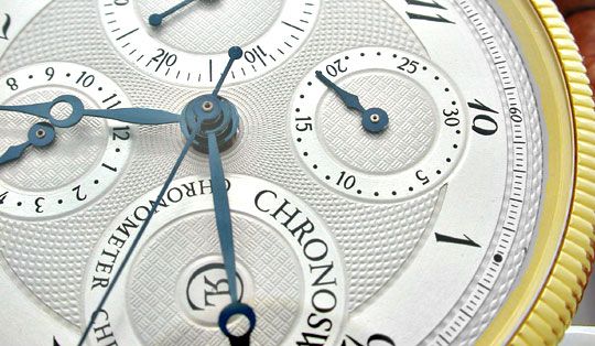 Foto 3 - Chronoswiss STG Chronometer Chronograph Topuhr F.Neuz., U1927
